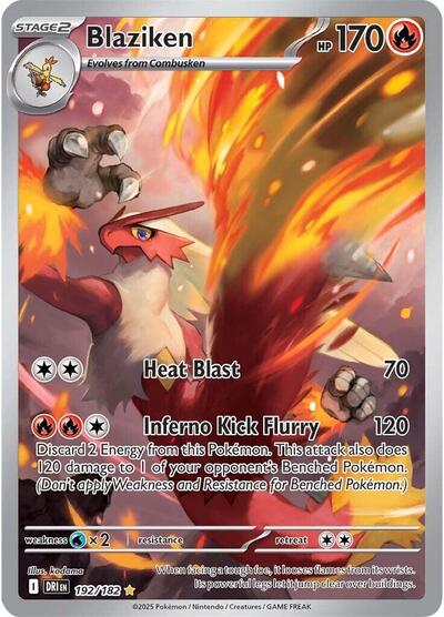 Blaziken - (192/182) - SV10: Destined Rivals - (Illustration Rare)