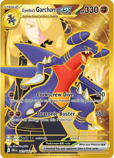 Cynthia's Garchomp ex - (241/182) - SV10: Destined Rivals - (Hyper Rare)