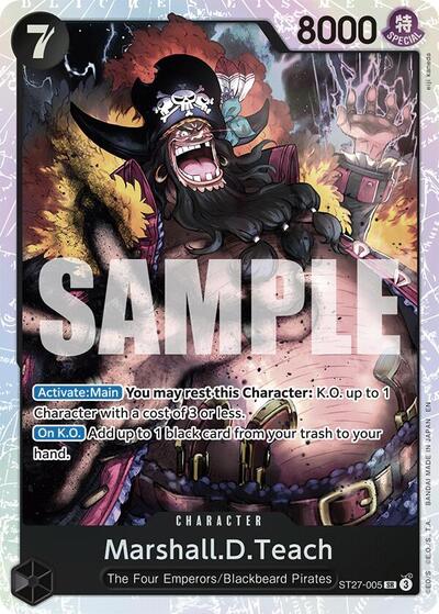 Marshall.D.Teach - (ST27-005) - Starter Deck 27: BLACK Marshall.D.Teach - (Super Rare)
