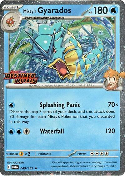 Misty's Gyarados (Prerelease) - (049/182) - Miscellaneous Cards & Products - (Rare)