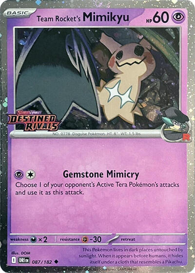 Team Rocket's Mimikyu (Prerelease) - (087/182) - Miscellaneous Cards & Products - (Uncommon)