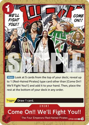 Come On!! We'll Fight You!! (Reprint) [Starter Deck: Red Shanks]