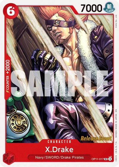 X.Drake - (OP11-017) - A Fist of Divine Speed Release Event Cards - (Uncommon)