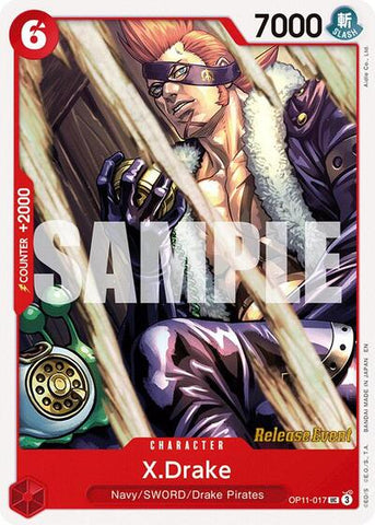 X.Drake - (OP11-017) - A Fist of Divine Speed Release Event Cards - (Uncommon)