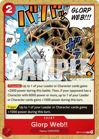 Glorp Web!! - (OP11-019) - A Fist of Divine Speed Release Event Cards - (Common)