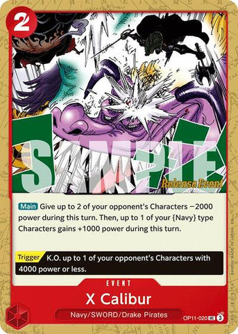 X Calibur - (OP11-020) - A Fist of Divine Speed Release Event Cards - (Uncommon)