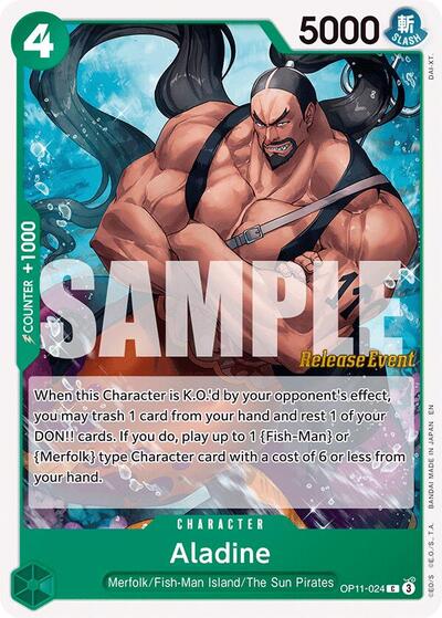 Aladine - (OP11-024) - A Fist of Divine Speed Release Event Cards - (Common)