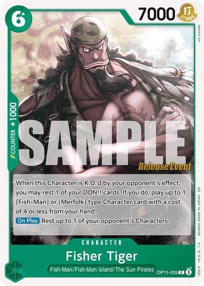 Fisher Tiger - (OP11-035) - A Fist of Divine Speed Release Event Cards - (Common)