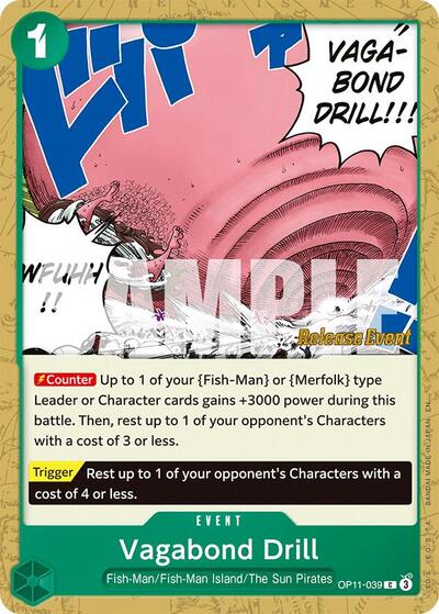 Vagabond Drill - (OP11-039) - A Fist of Divine Speed Release Event Cards - (Common)
