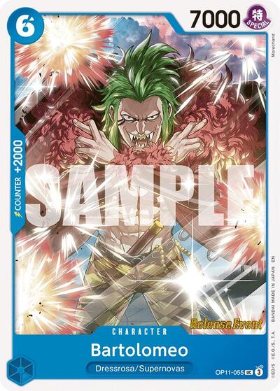 Bartolomeo - (OP11-055) - A Fist of Divine Speed Release Event Cards - (Uncommon)