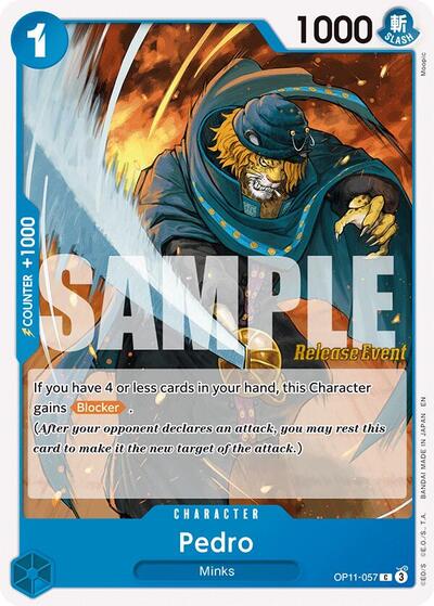 Pedro - (OP11-057) - A Fist of Divine Speed Release Event Cards - (Common)