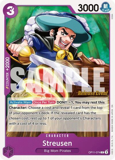 Streusen - (OP11-074) - A Fist of Divine Speed Release Event Cards - (Common)