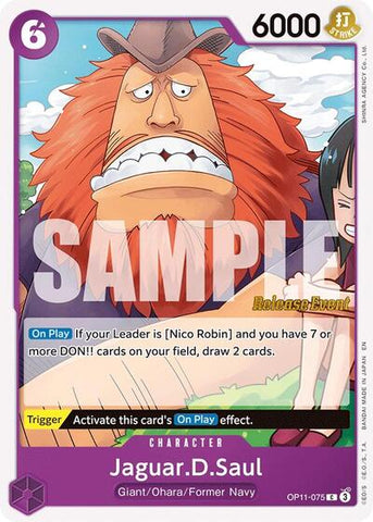 Jaguar.D.Saul - (OP11-075) - A Fist of Divine Speed Release Event Cards - (Common)