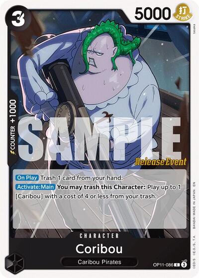 Coribou - (OP11-086) - A Fist of Divine Speed Release Event Cards - (Common)