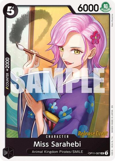 Miss Sarahebi - (OP11-087) - A Fist of Divine Speed Release Event Cards - (Uncommon)