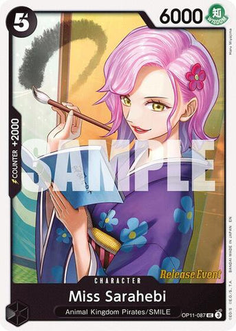 Miss Sarahebi - (OP11-087) - A Fist of Divine Speed Release Event Cards - (Uncommon)