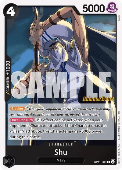 Shu - (OP11-088) - A Fist of Divine Speed Release Event Cards - (Common)