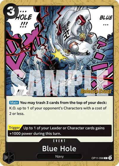 Blue Hole - (OP11-098) - A Fist of Divine Speed Release Event Cards - (Common)