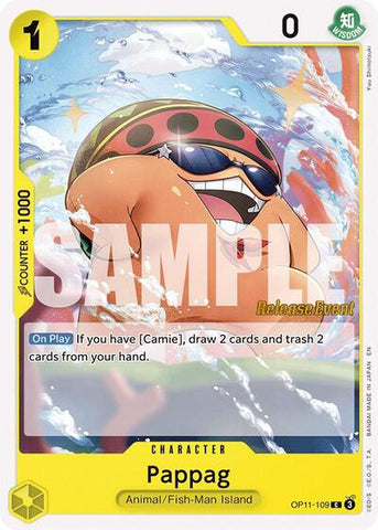 Pappag - (OP11-109) - A Fist of Divine Speed Release Event Cards - (Common)