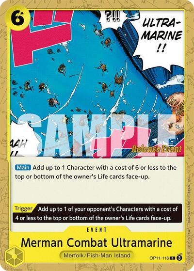 Merman Combat Ultramarine - (OP11-116) - A Fist of Divine Speed Release Event Cards - (Common)