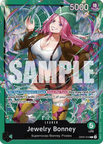 Jewelry Bonney - (OP07-019) - Starter Deck 24: GREEN Jewelry Bonney - (Leader)
