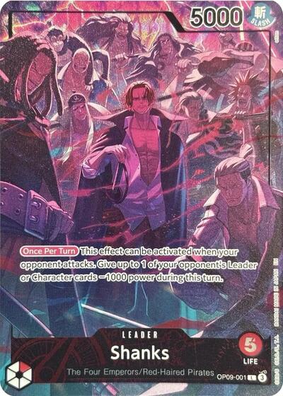 Shanks (English Version 2nd Anniversary Set) - (OP09-001) - One Piece Promotion Cards - (Leader)