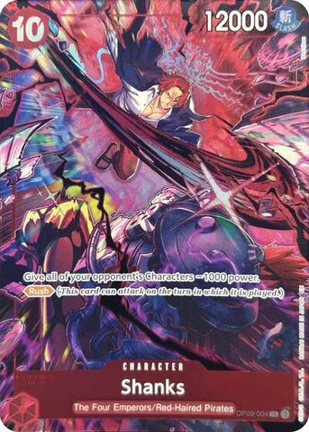 Shanks (English Version 2nd Anniversary Set) - (OP09-004) - One Piece Promotion Cards - (Super Rare)