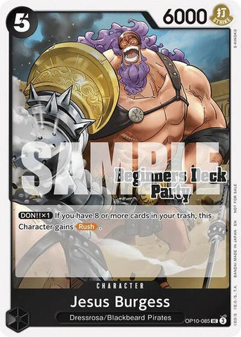Jesus Burgess (Beginners Deck Party [ST-23] [ST-28] Participation Pack) - (OP10-085) - One Piece Promotion Cards - (Uncommon)