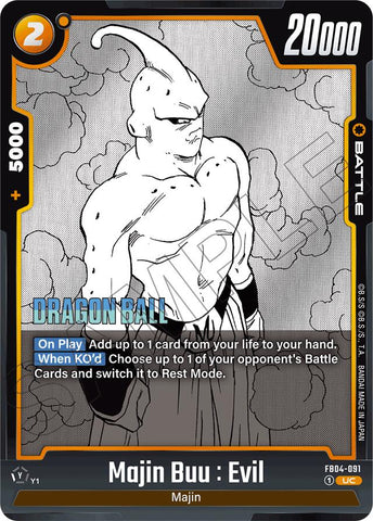 Majin Buu : Evil (FB04-091) [Manga Booster 01]