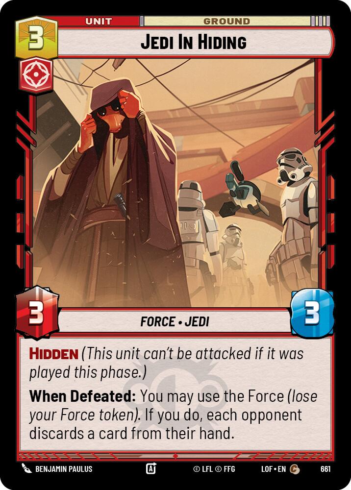 Jedi In Hiding (661) (Foil) (661) [Legends of the Force]