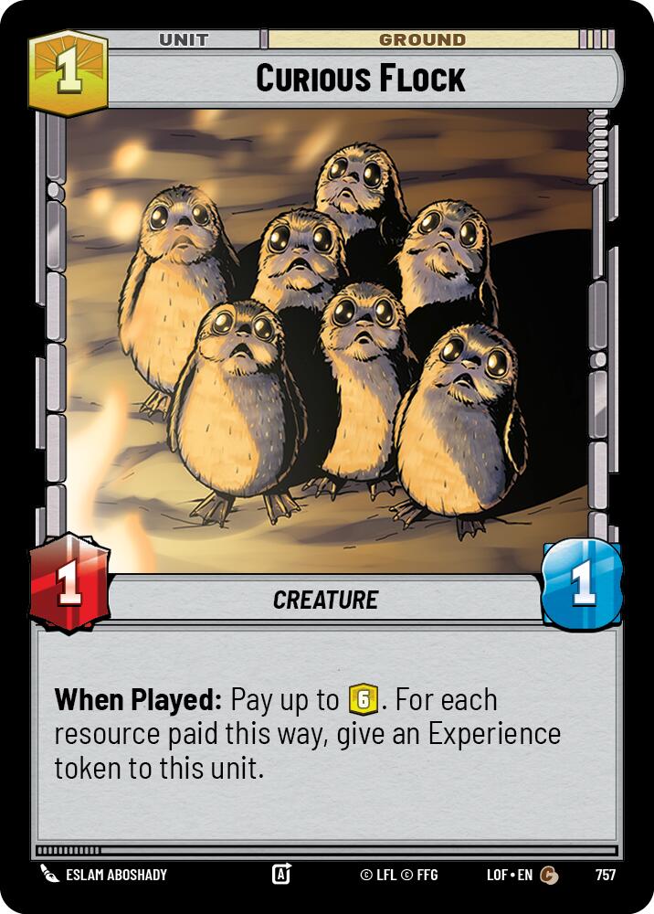 Curious Flock (757) (Foil) (757) [Legends of the Force]