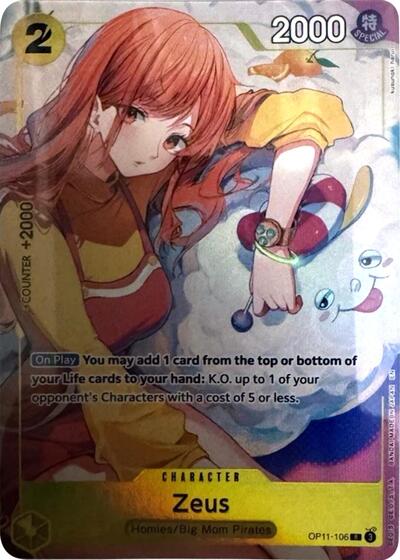 Zeus (Official Playmat -Bandai Card Games Fest 24-25 Edition-) - (OP11-106) - One Piece Promotion Cards - (Rare)