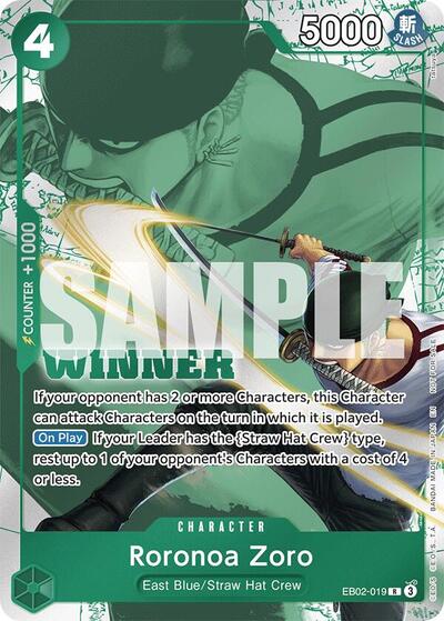 Roronoa Zoro ( Pack 2025 Vol. 3) - (EB02-019) - One Piece Promotion Cards(Rare)