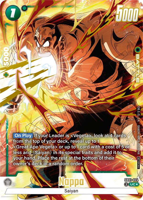 Nappa (Limited Pack 02) (Alternate Art) [Fusion World Tournament Cards]