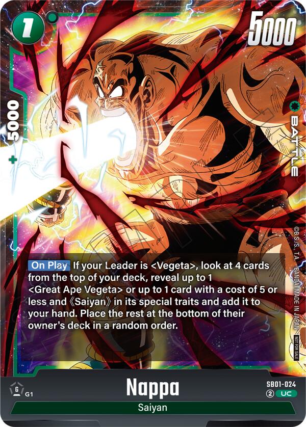 Nappa (Limited Pack 02) [Fusion World Tournament Cards]