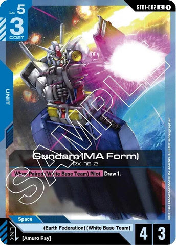 Image for Gundam (MA Form) (ST01-002) - Gundam Card Game