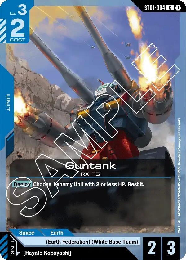 Image for Guntank (ST01-004) - Gundam Card Game