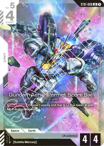 Image for Gundam Aerial (Permet Score Six) (ST01-006) - Gundam Card Game