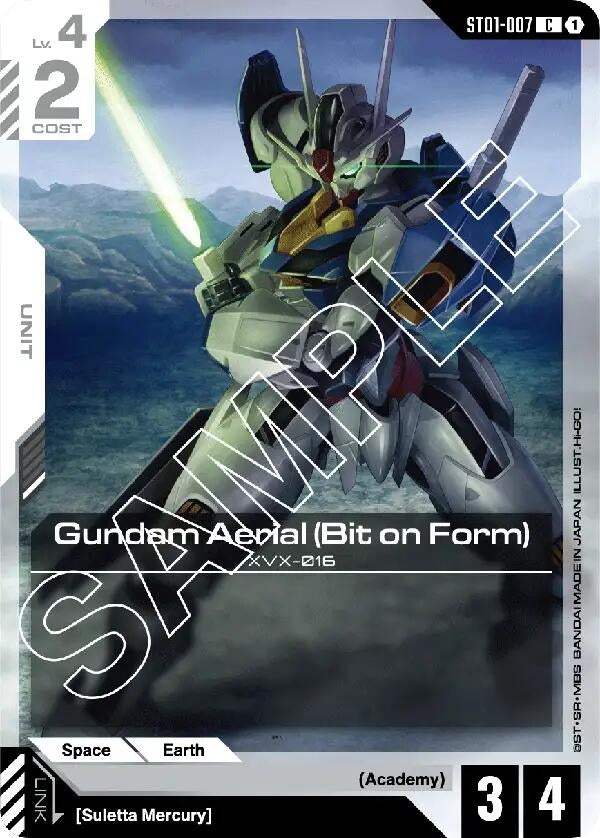 Image for Gundam Aerial (Bit on Form) (ST01-007) - Gundam Card Game