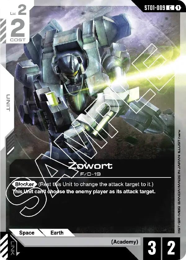 Image for Zowort (ST01-009) - Gundam Card Game