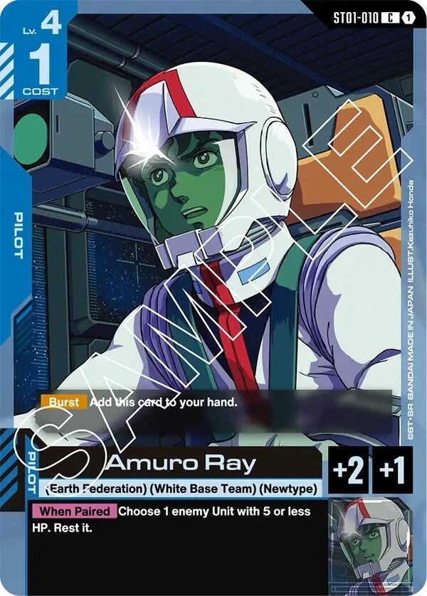 Image for Amuro Ray (ST01-010) - Gundam Card Game