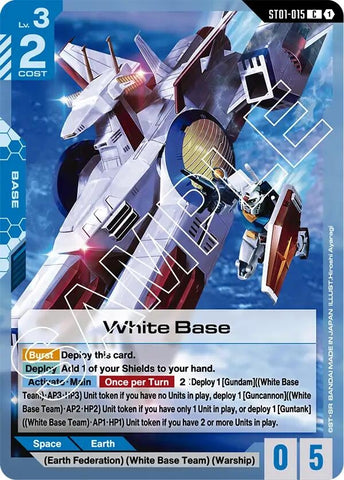 Image for White Base (ST01-015) - Gundam Card Game