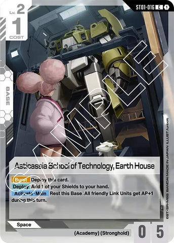 Image for Asticassia School of Technology, Earth House (ST01-016) - Gundam Card Game