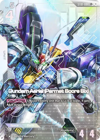 Image for Gundam Aerial (Permet Score Six) (LR+) (ST01-006) - Gundam Card Game