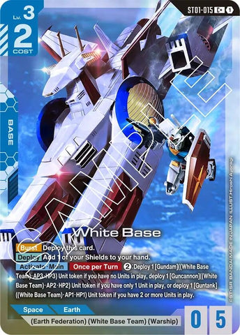 Image for White Base (C+) (ST01-015) - Gundam Card Game