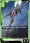 Image for Wing Gundam (Bird Mode) (ST02-002) - Gundam Card Game