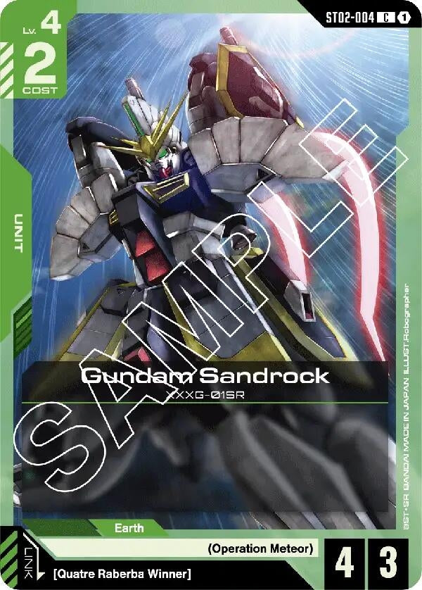 Image for Gundam Sandrock (ST02-004) - Gundam Card Game