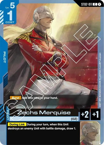Image for Zechs Merquise (ST02-011) - Gundam Card Game
