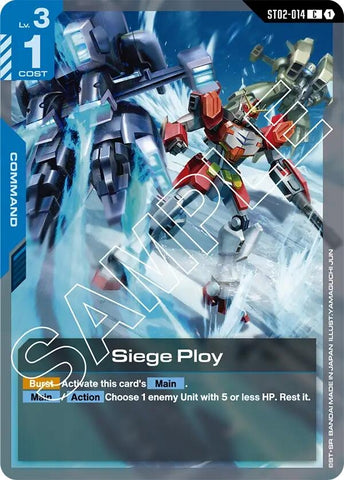 Image for Siege Ploy (ST02-014) - Gundam Card Game