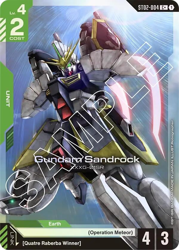 Image for Gundam Sandrock (C+) (ST02-004) - Gundam Card Game